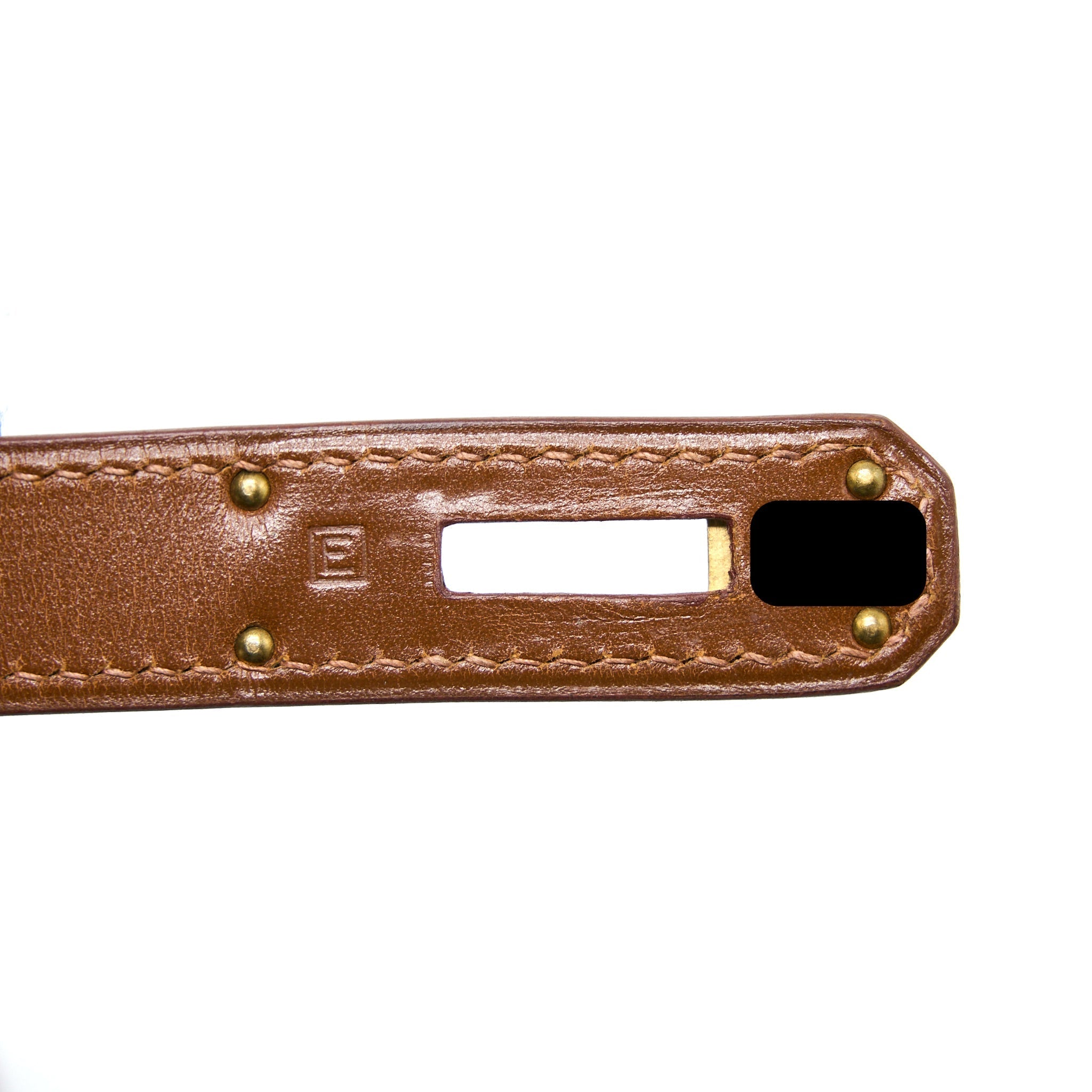 HERMES VINTAGE KELLY 32 BOX BROWN GHW