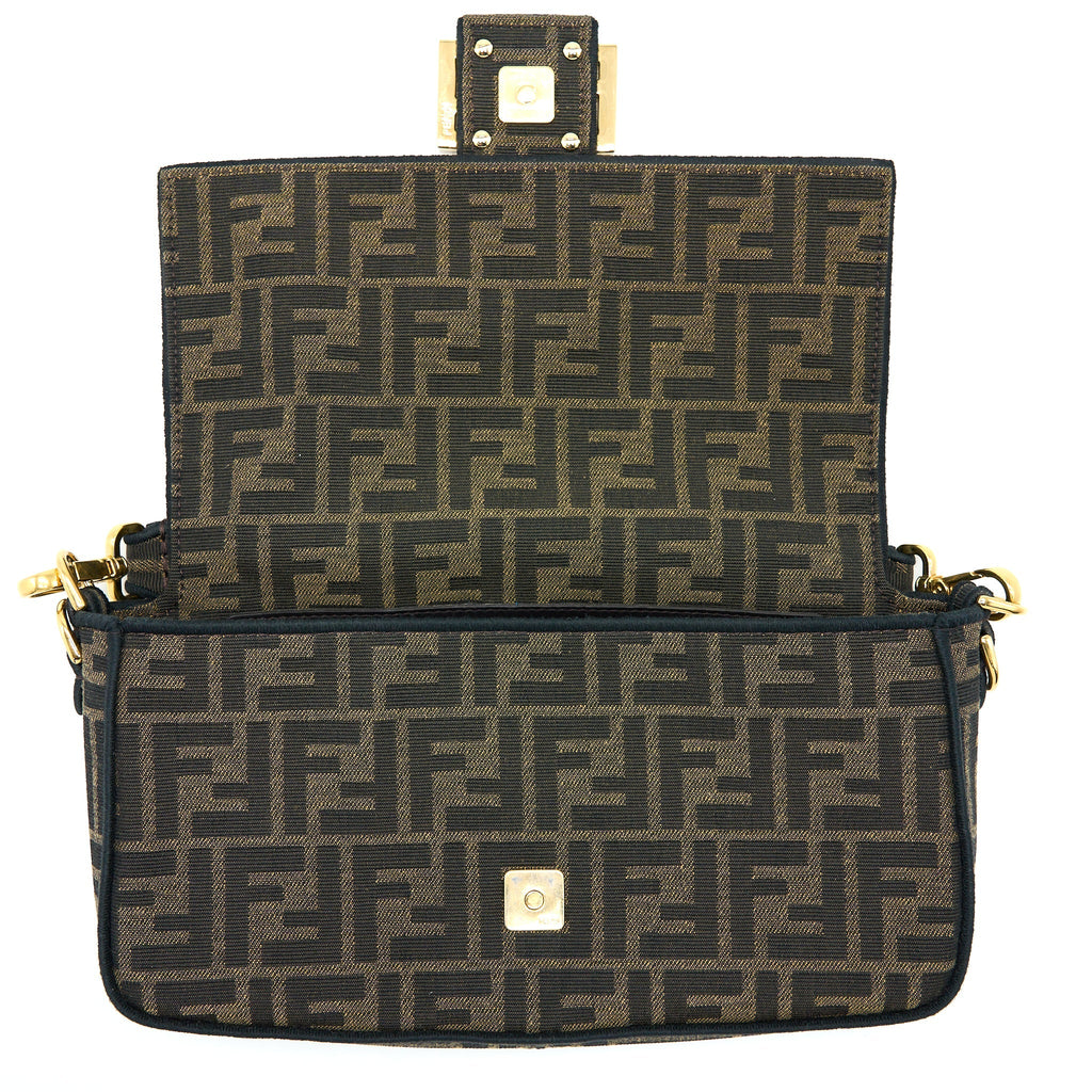 FENDI BAGUETTE SHOULDER BAG CANVAS GHW