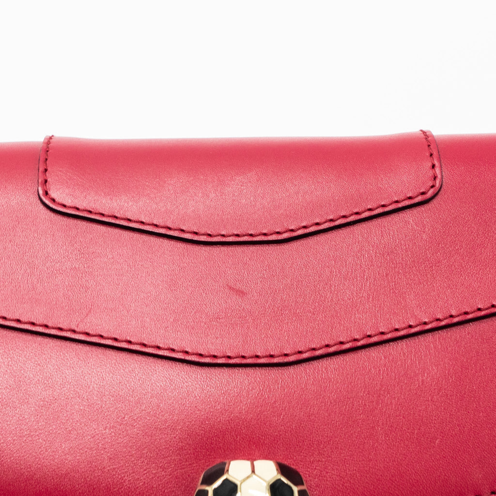 BVLGARI SERPENTI FOREVER CHAIN BAG CALFSKIN PINK LGHW
