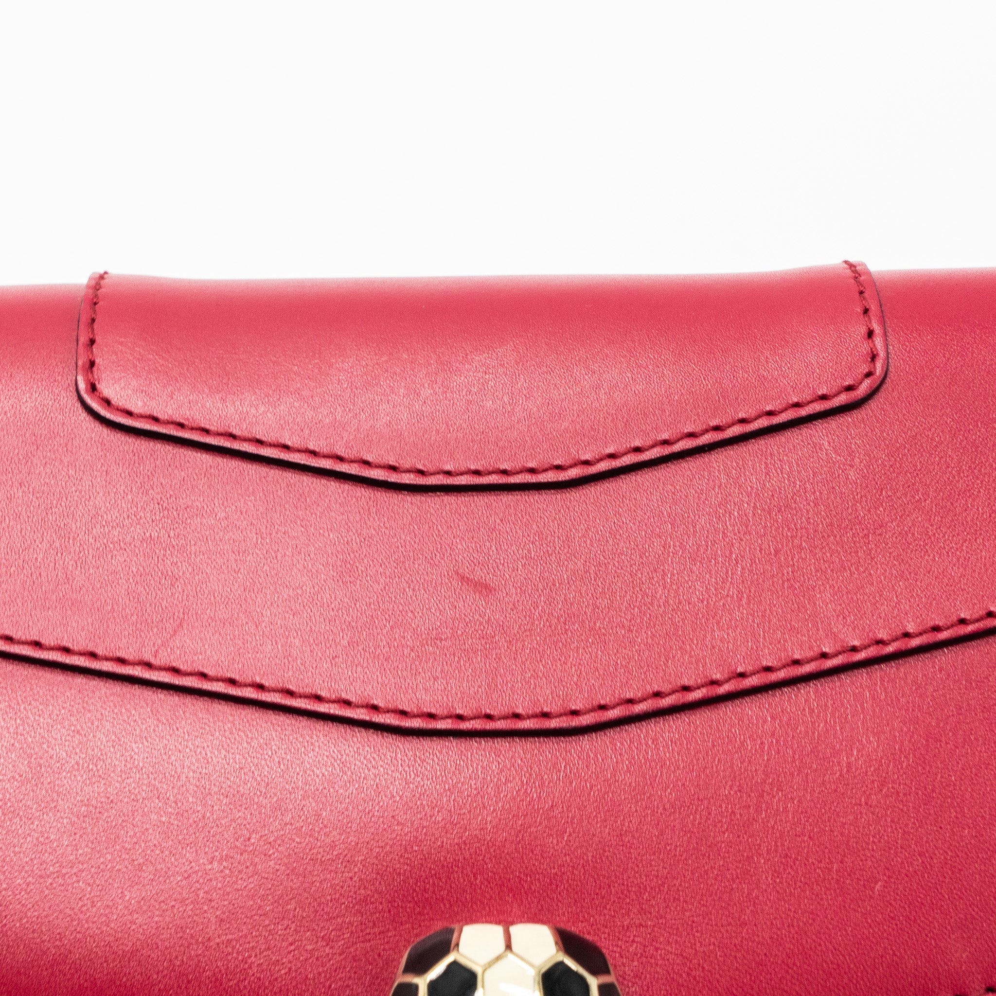 BVLGARI SERPENTI FOREVER CHAIN BAG CALFSKIN PINK LGHW