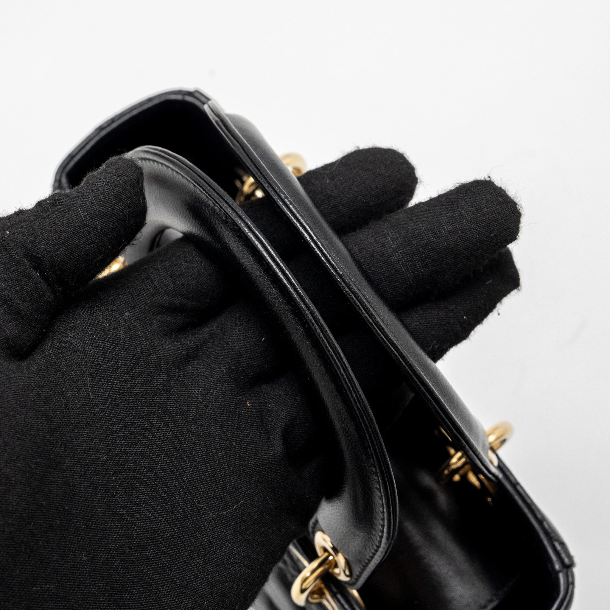 DIOR SMALL MY ABC LADY DIOR LAMBSKIN BLACK GHW