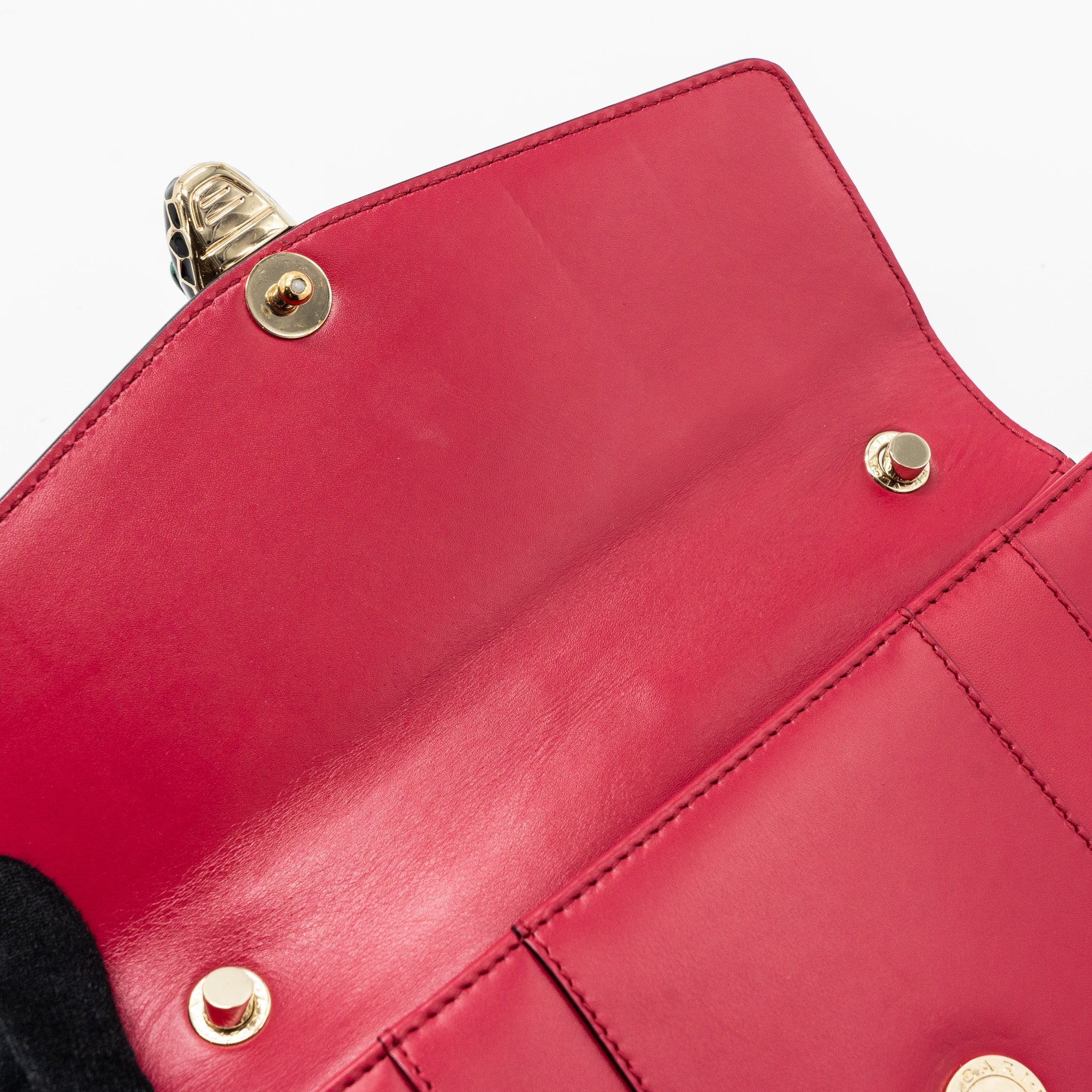 BVLGARI SERPENTI FOREVER CHAIN BAG CALFSKIN PINK LGHW