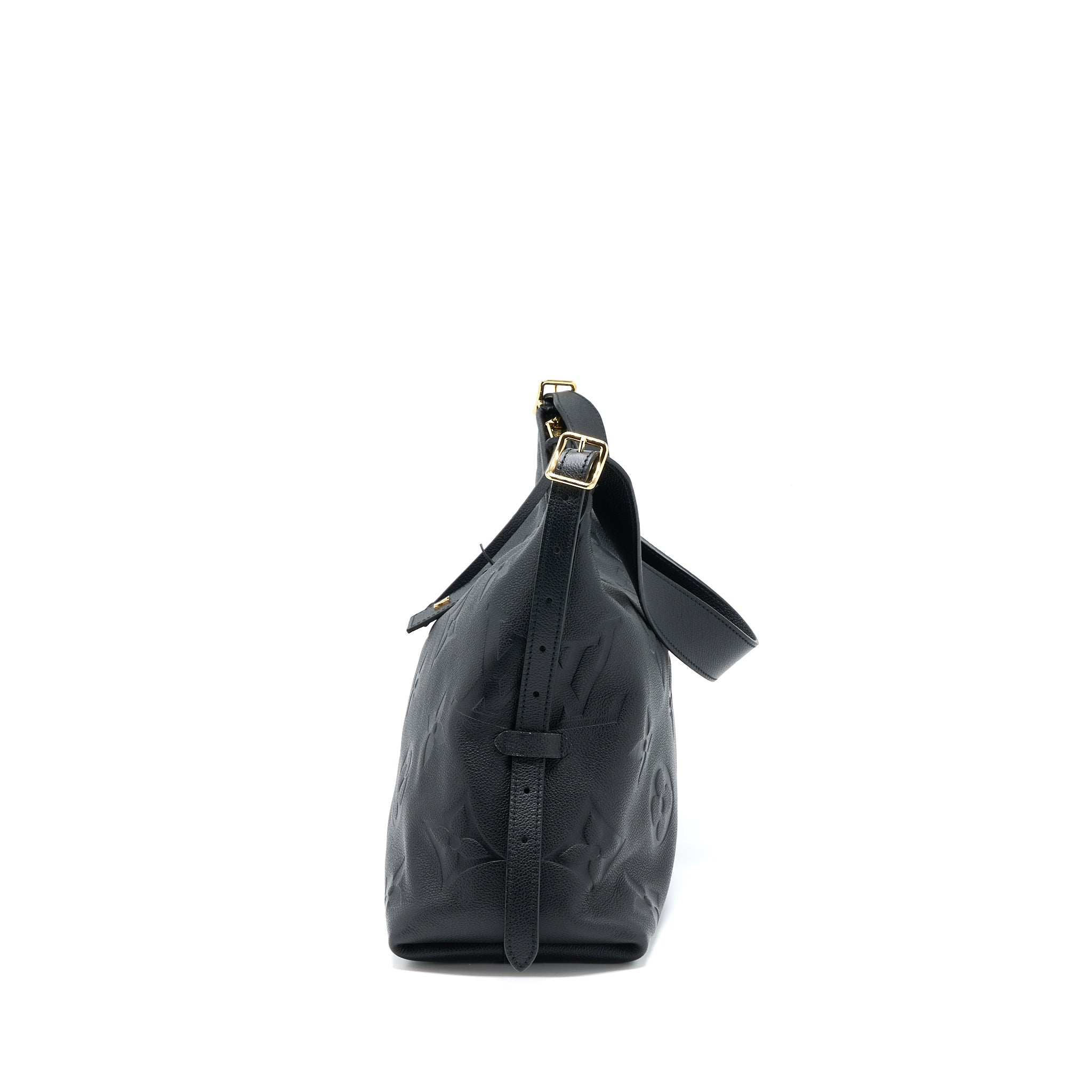 LOUIS VUITTON CARRYALL MM EMPREINTE BLACK GHW (NEW VERSION)