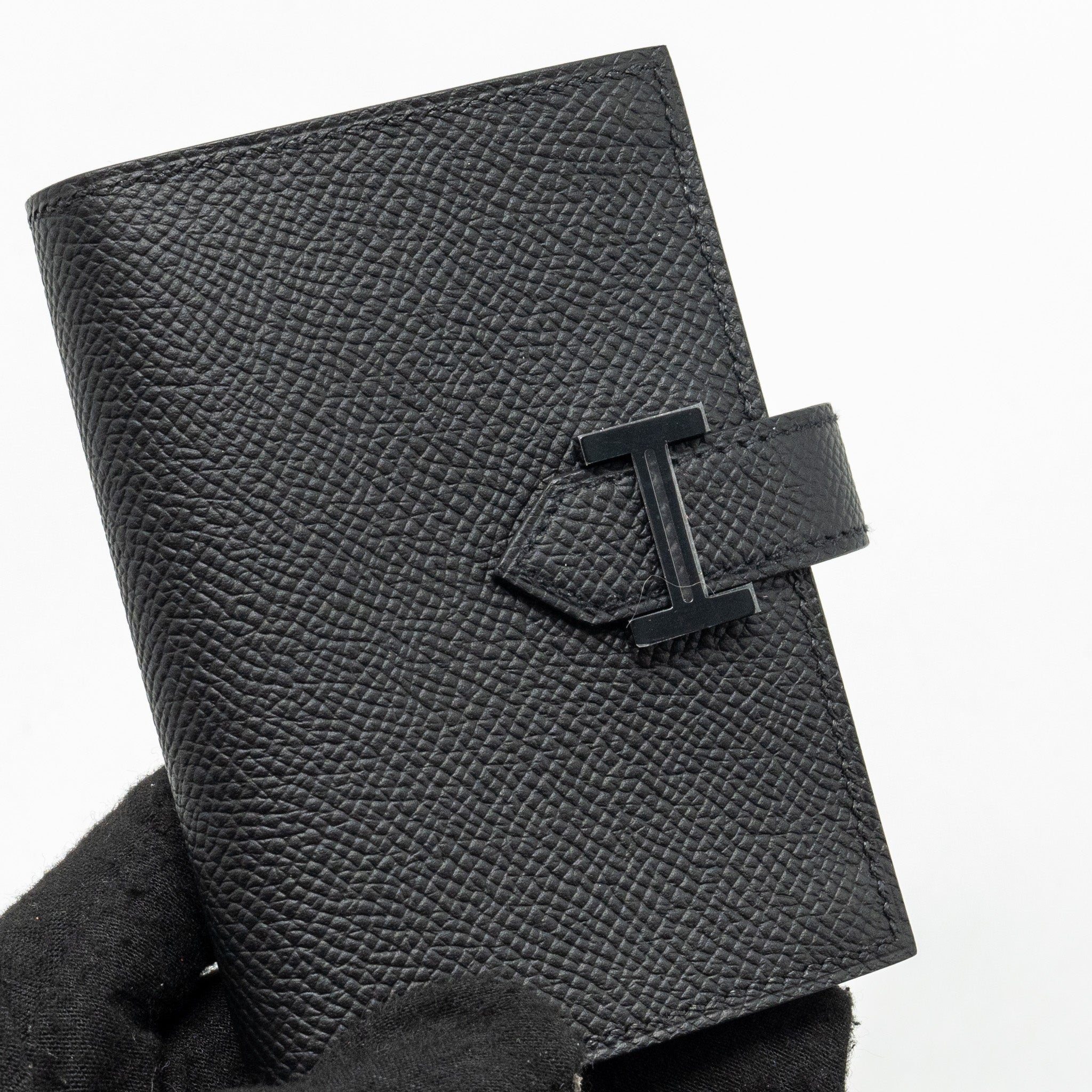 HERMES BEARN CARD HOLDER EPSOM SO BLACK