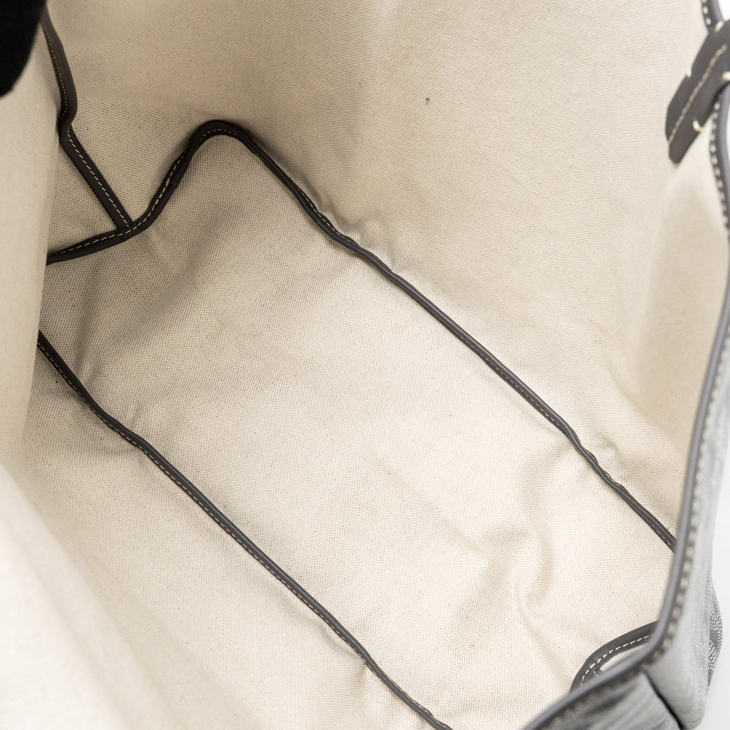 GOYARD SAINT LOUIS PM TOTE GOYARDLINE CANVAS GREY SHW