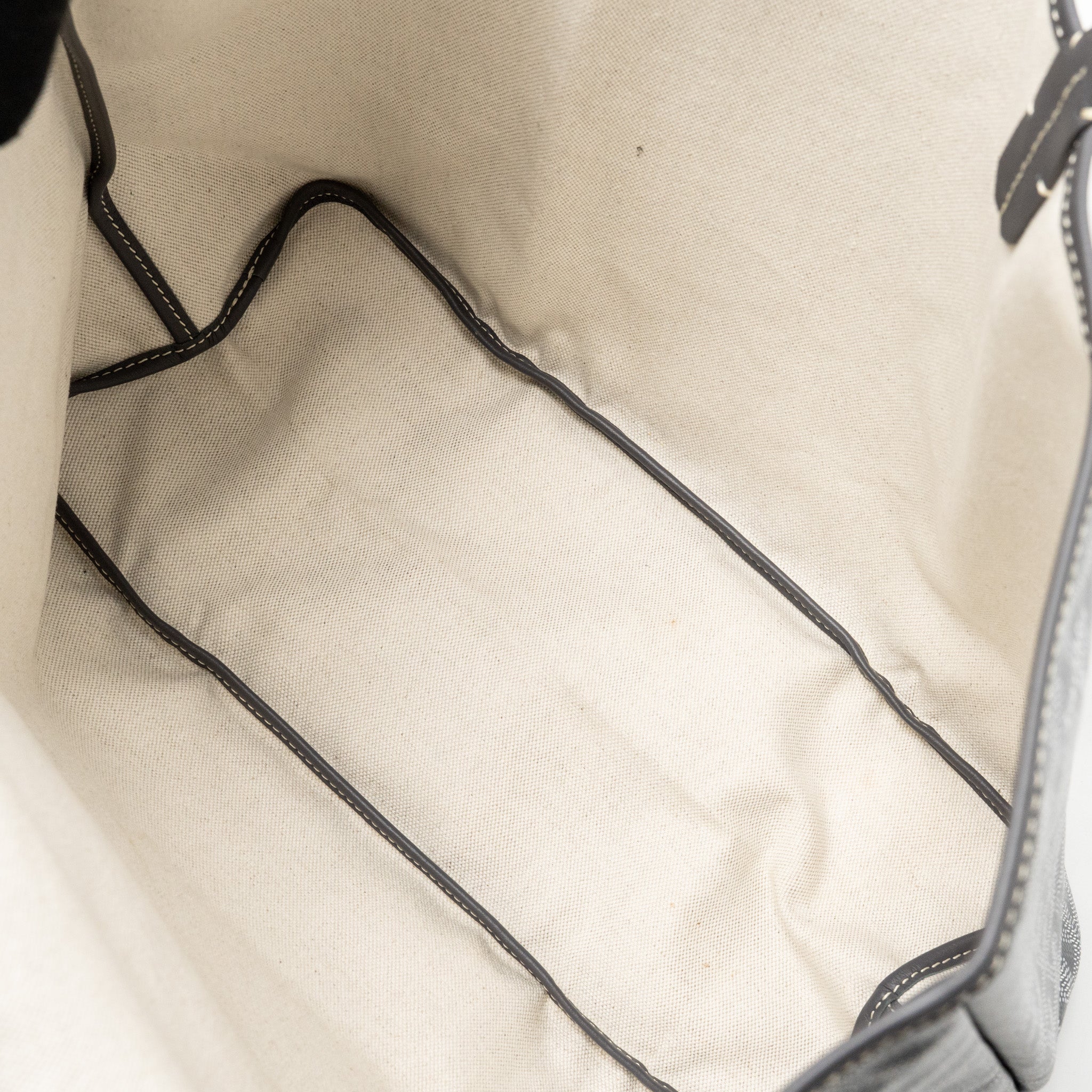 GOYARD SAINT LOUIS PM TOTE GOYARDLINE CANVAS GREY SHW