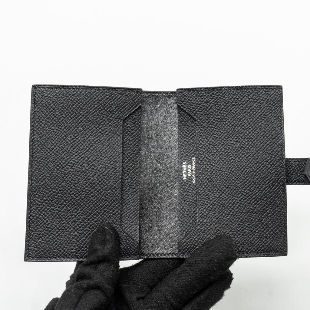 HERMES BEARN CARD HOLDER EPSOM SO BLACK