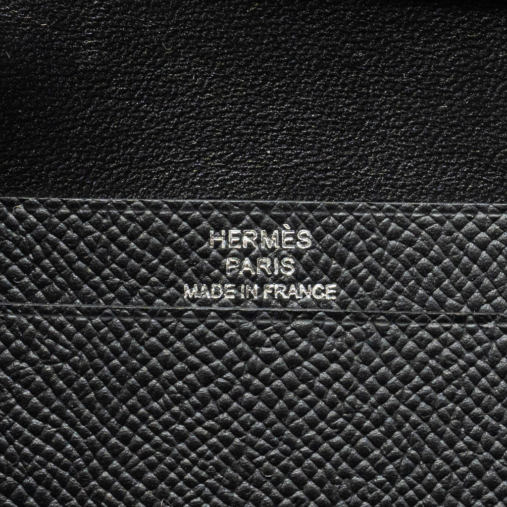 HERMES BEARN CARD HOLDER EPSOM SO BLACK