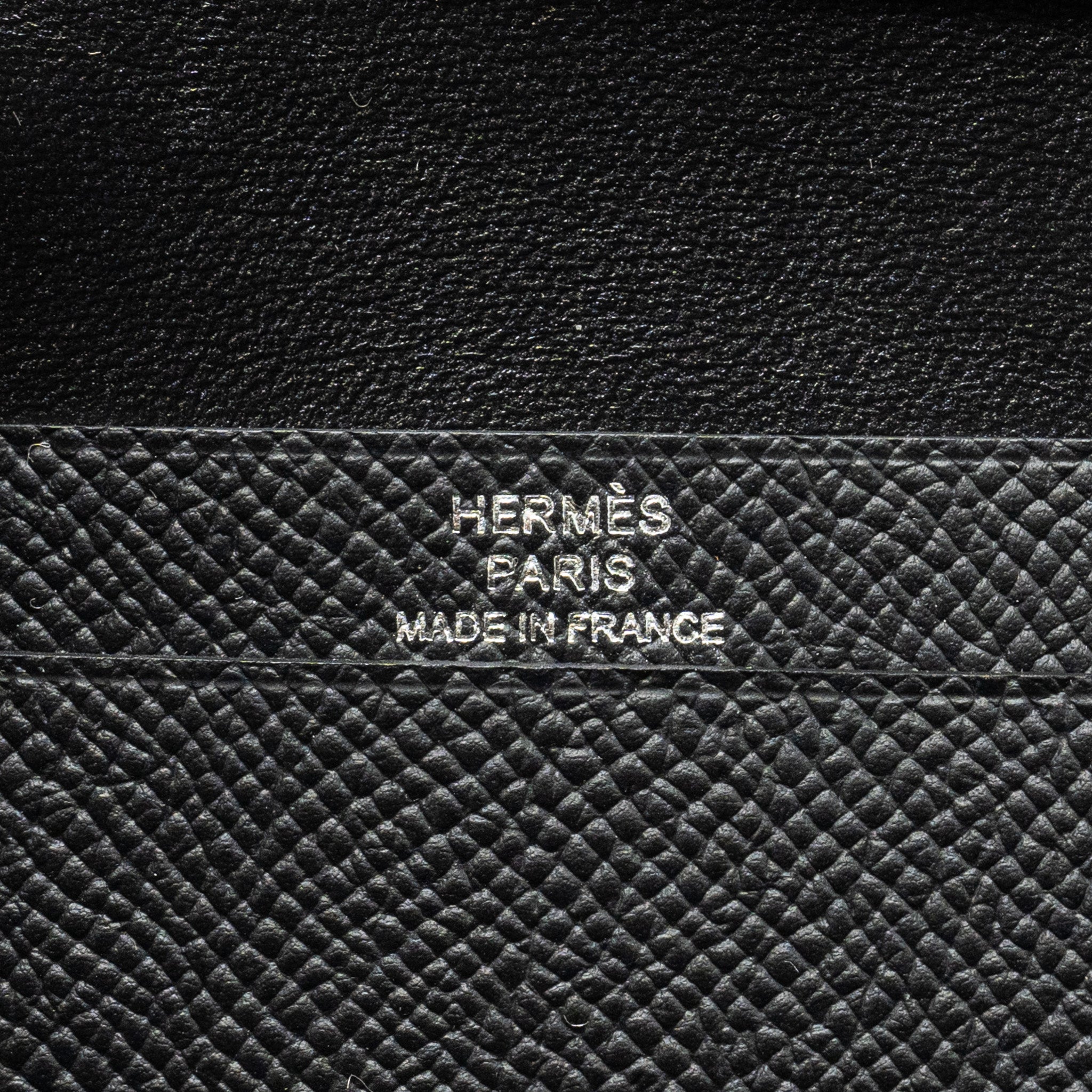 HERMES BEARN CARD HOLDER EPSOM SO BLACK