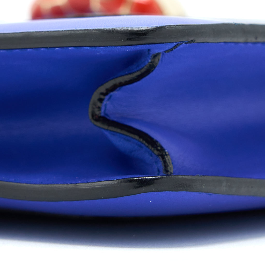 BVLGARI SERPENTI FOREVER SHOULDER BAG CALFSKIN BLUE GHW
