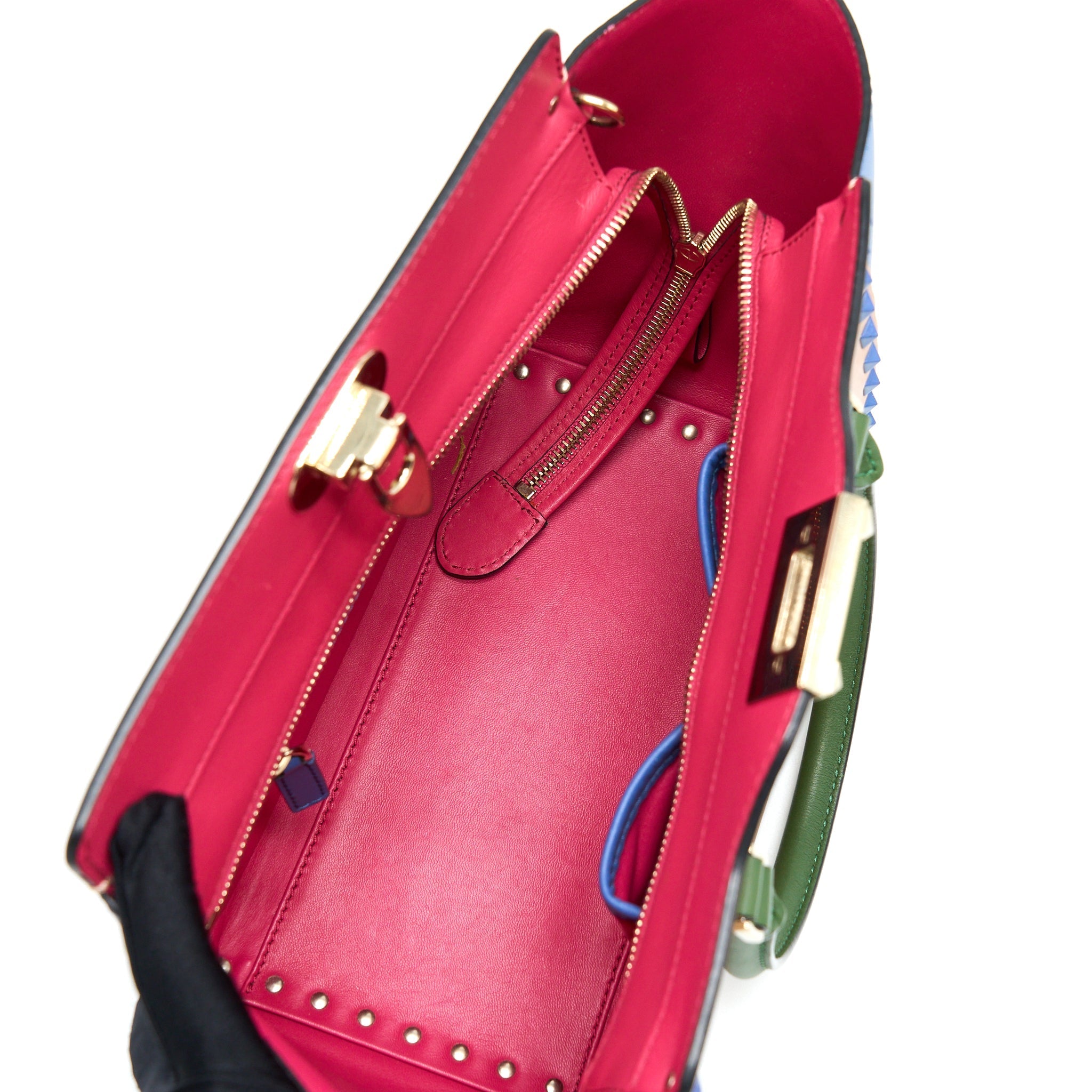 VALENTINO ROCKSTUD PAGOTA BAG MULTICOLOUR GHW