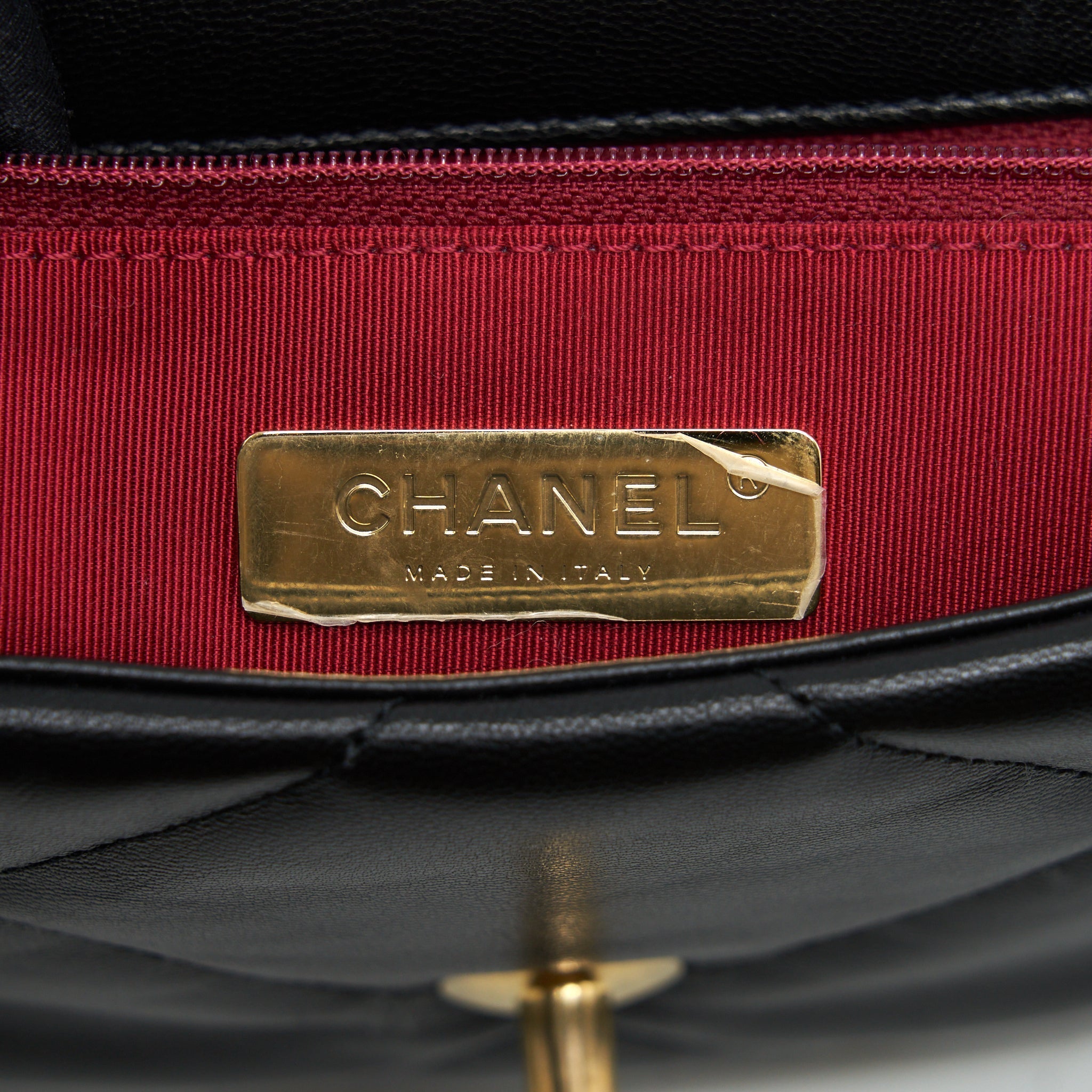CHANEL SMALL 19 BAG GOATSKIN BLACK WITH GOLD/SLIVER HARDWARE