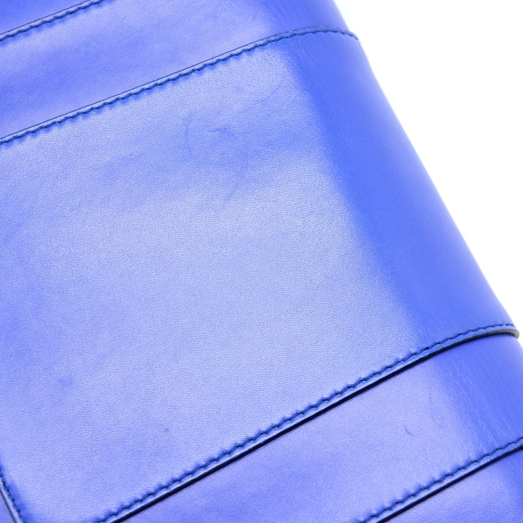 BVLGARI SERPENTI FOREVER SHOULDER BAG CALFSKIN BLUE GHW