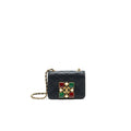 CHANEL SMALL FLAP BAG WITH CALFSKIN, PEARL , RESIN BLACK GHW