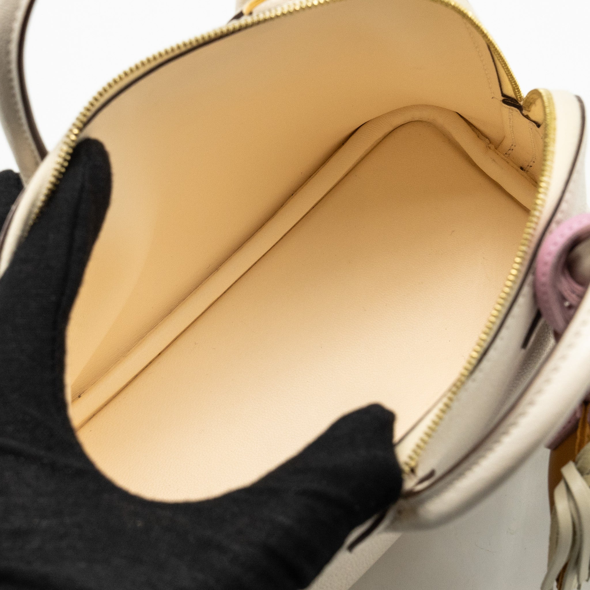 HERMES MINI BOLIDE CHÈVRE MYSORE NATA GHW
