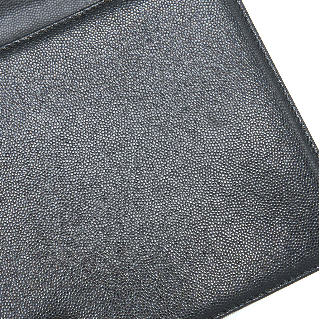 CHANEL BOY BAG 28CM CAVIAR BLACK BRUSHED GHW