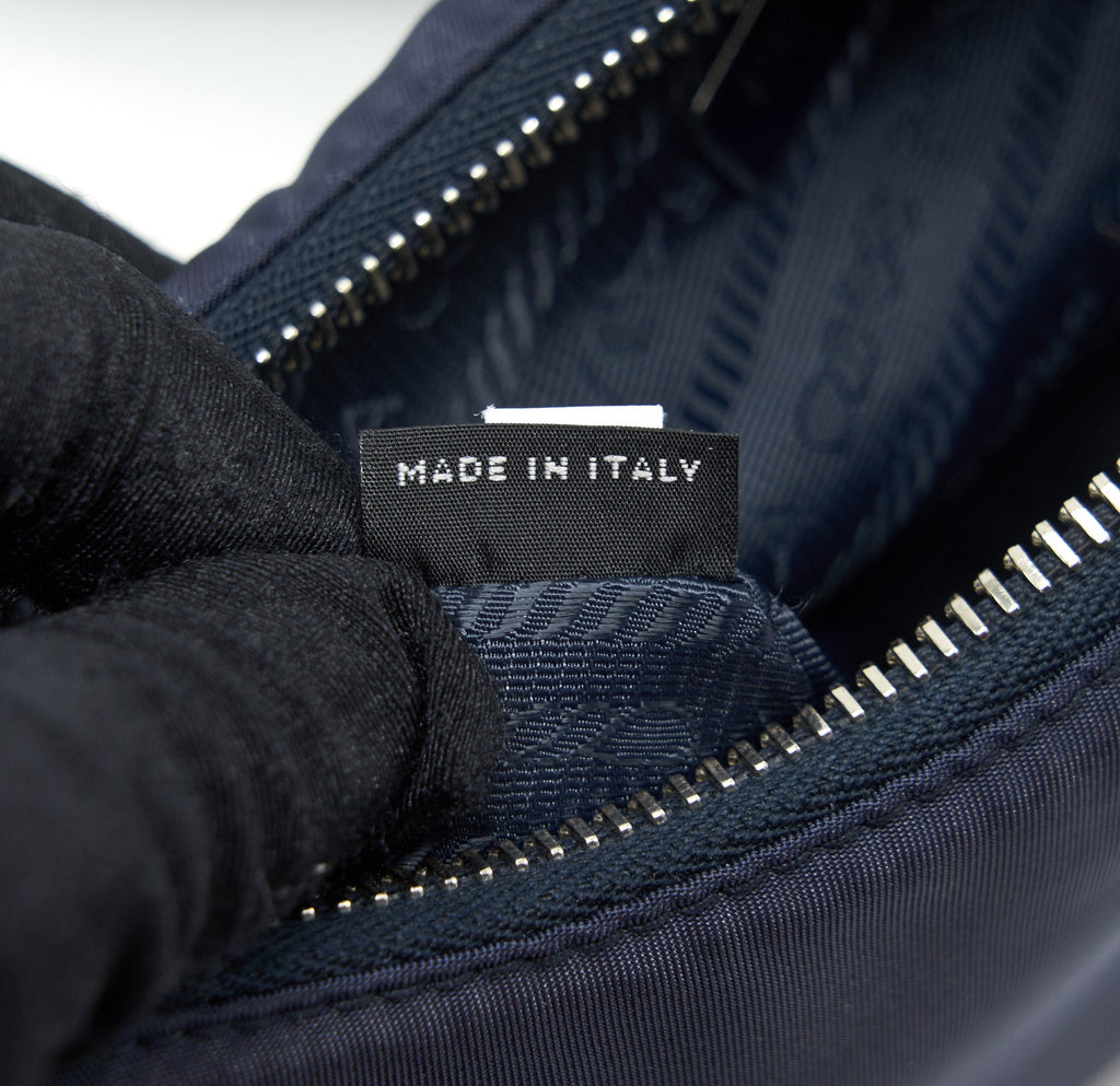 PRADA 2005 RE-EDITION NYLON SHOULDER BAG INDIGO BLUE SHW