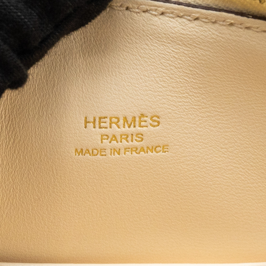 HERMES MINI BOLIDE CHÈVRE MYSORE NATA GHW