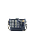 CHANEL SMALL GABRIELLE HOBO BAG TWEED BLUE WITH MULTI COLOUR HARDWARE