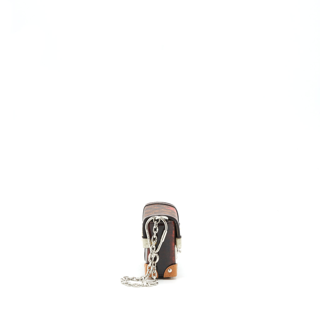LOUIS VUITTON ESS TRUNK MINI BAG/BAG CHARM NOIR