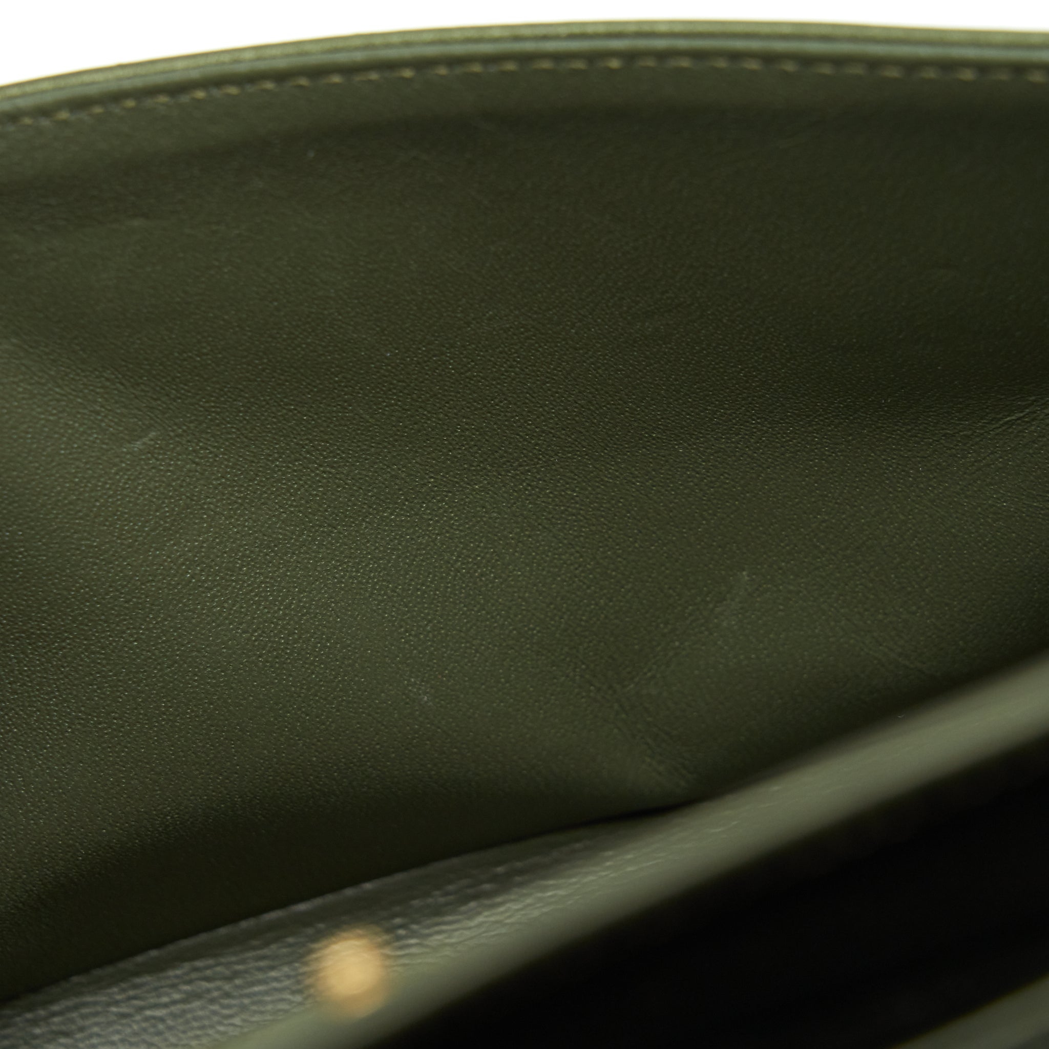 CHANEL SMALL 2.55 REISSUE FLAP BAG CALFSKIN DARK GREEN BRUSHED GOLD HARDWARE