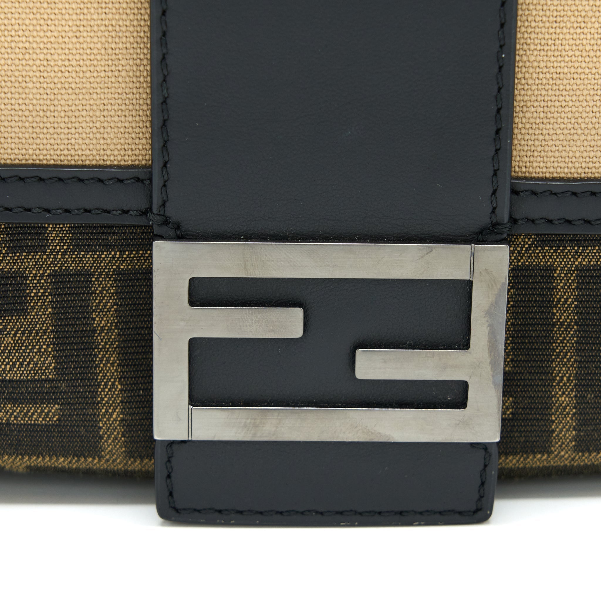 FENDI REGULAR BAGUETTE BAG FF JACQUARD CANVAS MULTICOLOUR SHW