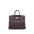 HERMES BIRKIN 25 0G ROUGE SELLIER TOGO LEATHER SHW
