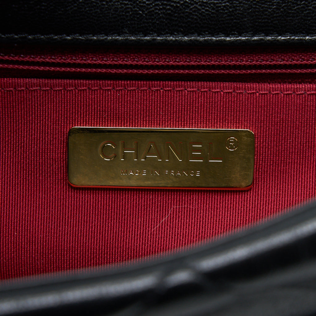 CHANEL MEDIUM 19 BAG GOATSKIN BLACK MULTICOLOUR HARDWARE