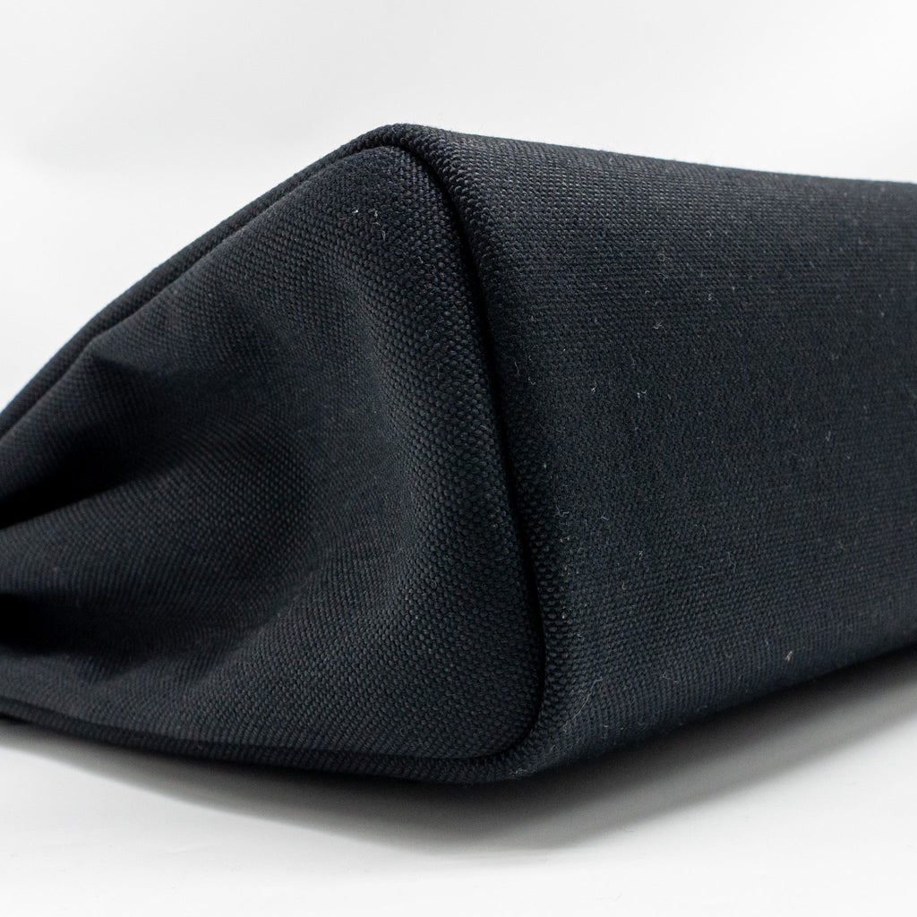 HERMES HERBAG 31 ZIP BAG CANVAS / HUNTER BLACK SHW