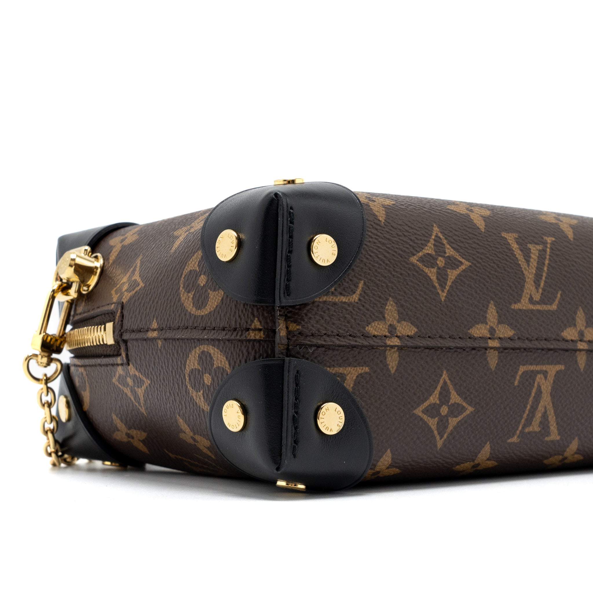 LOUIS VUITTON PETITE MALLE SOUPLE MONOGRAM CANVAS BLACK GHW (NEW VERSION)