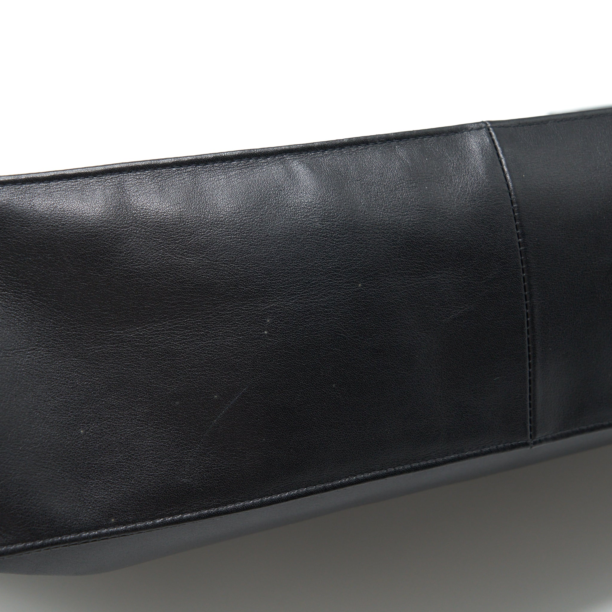 CHANEL VINTAGE CC TIMELESS SHOPPING TOTE LAMBSKIN BLACK GHW