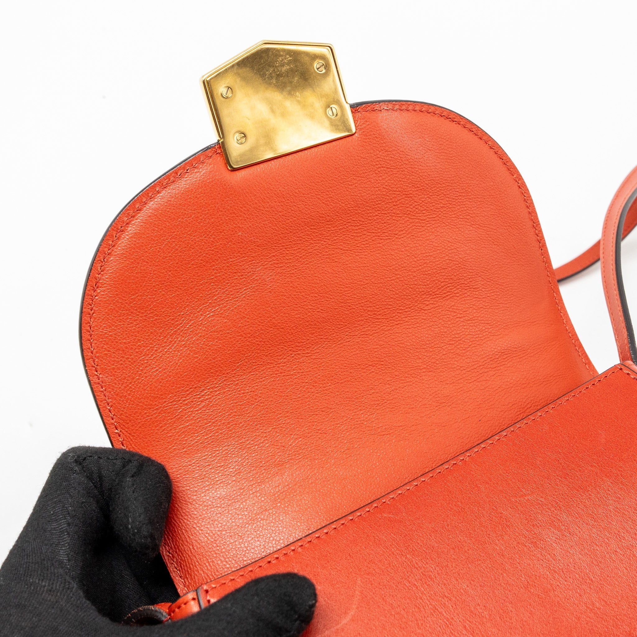 CELINE TROUTTEUR BAG LEATHER RED GHW