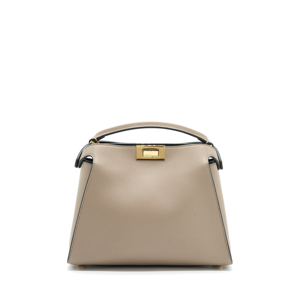 FENDI PEEKABOO BAG LIGHT GREY GHW
