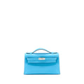 HERMES KELLY POCHETTE SWIFT P3 BLUE DE NORD SHW