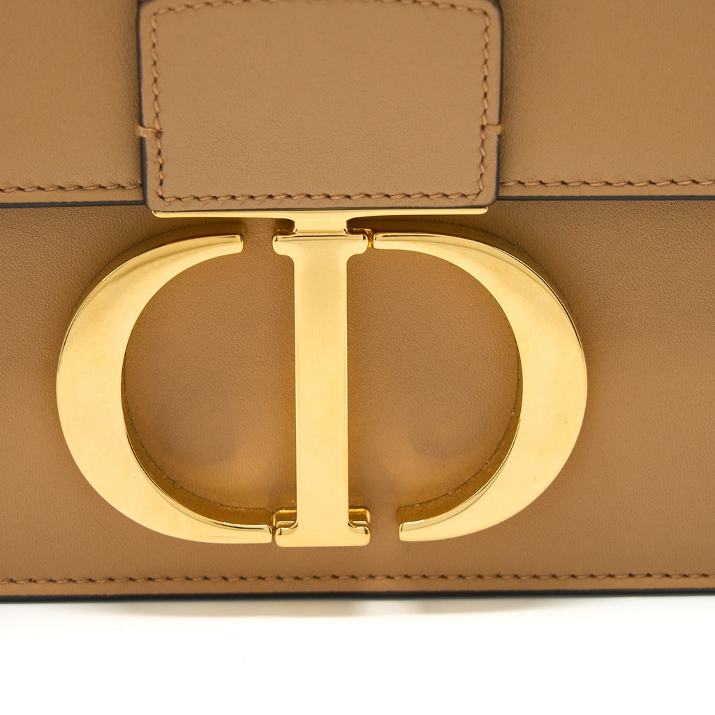 DIOR 30 MONTAIGNE MEDIUM BAG CALFSKIN DARK BEIGE GHW