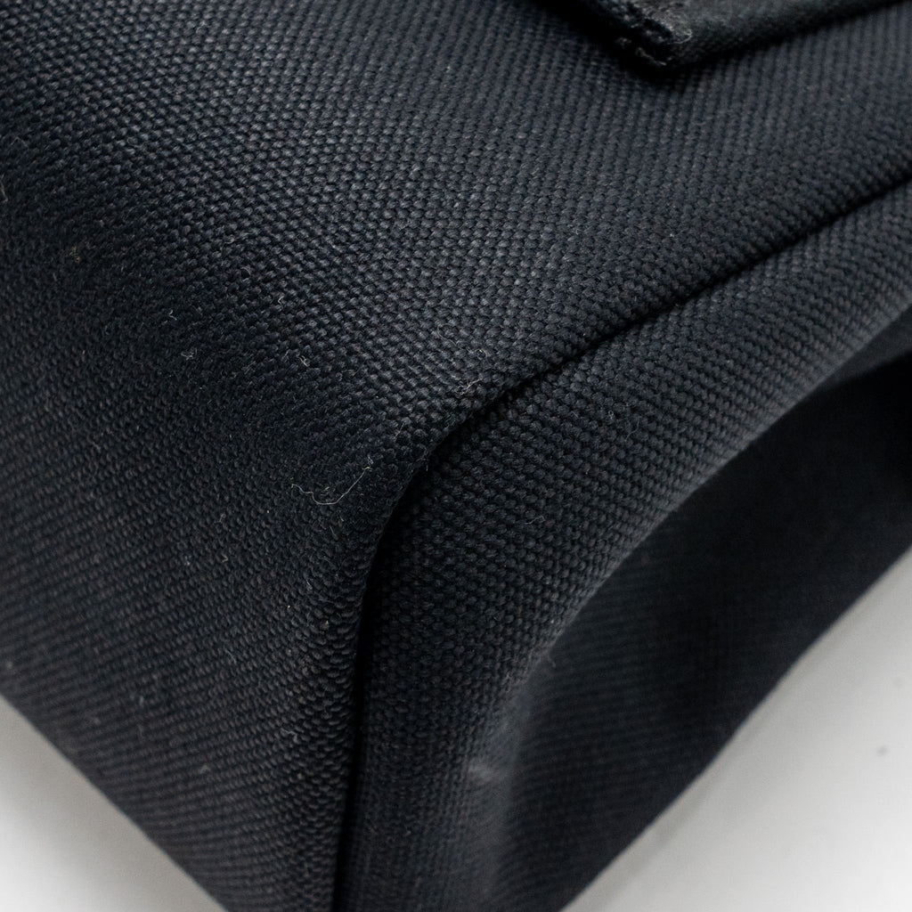 HERMES HERBAG 31 ZIP BAG CANVAS / HUNTER BLACK SHW