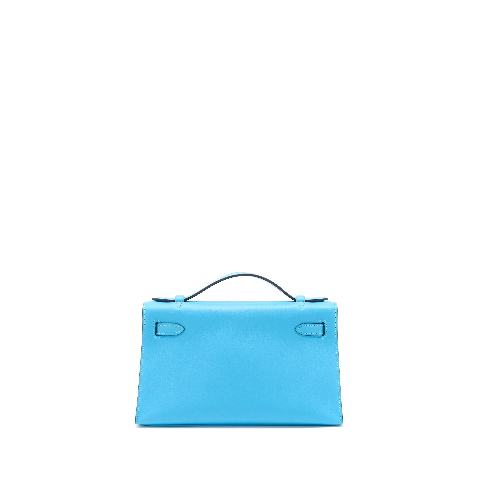 HERMES KELLY POCHETTE SWIFT P3 BLUE DE NORD SHW