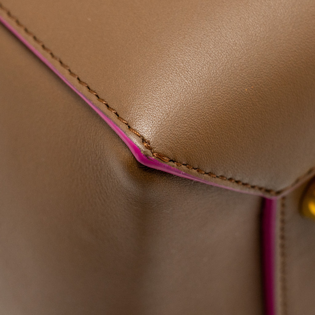 CELINE MINI BELT BAG CALFSKIN CAMEL GHW