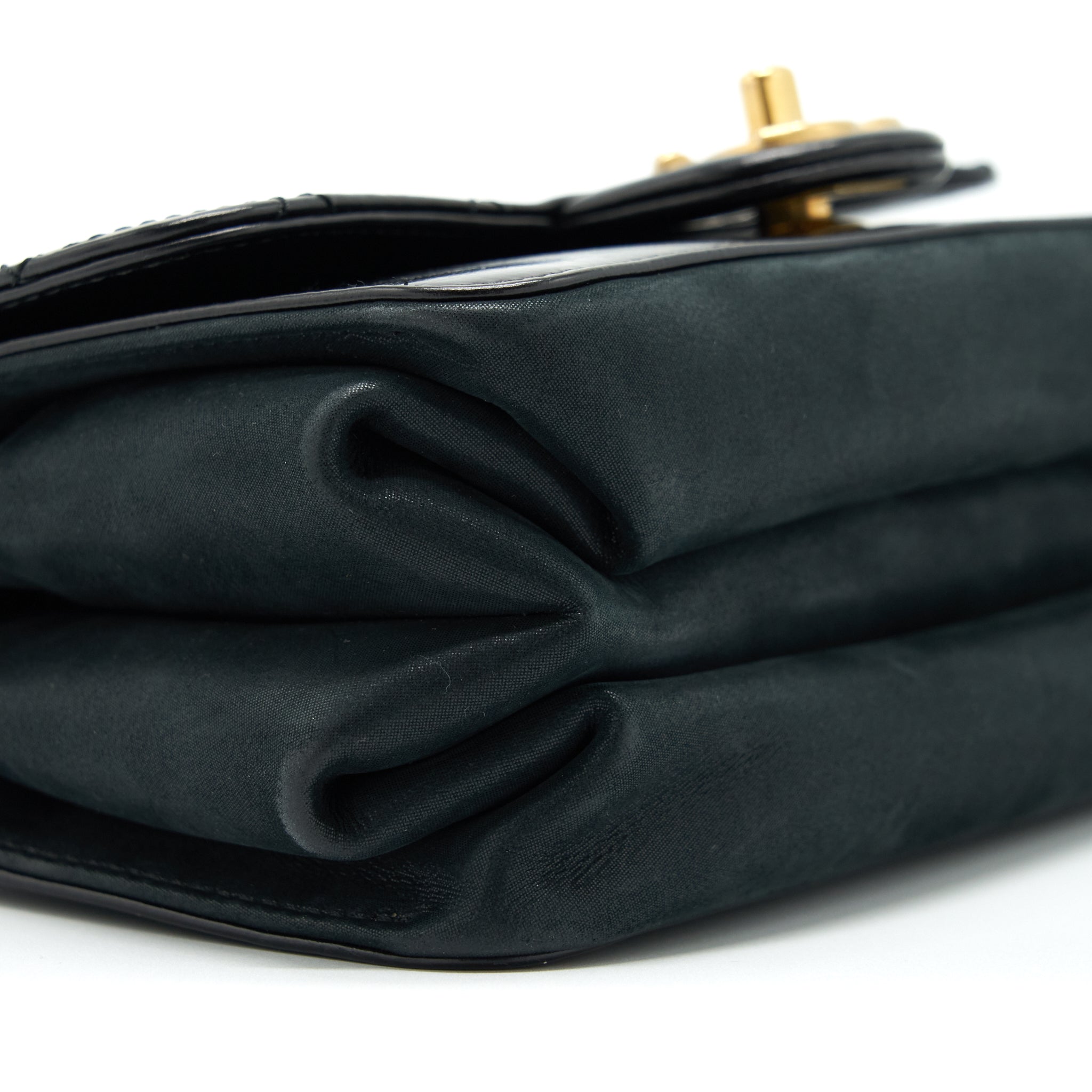 CHANEL SEASONAL PARIS COSMOPOLITE STRAIT LINED FLAP BAG CALFSKIN / LAMBSKIN BLACK GHW