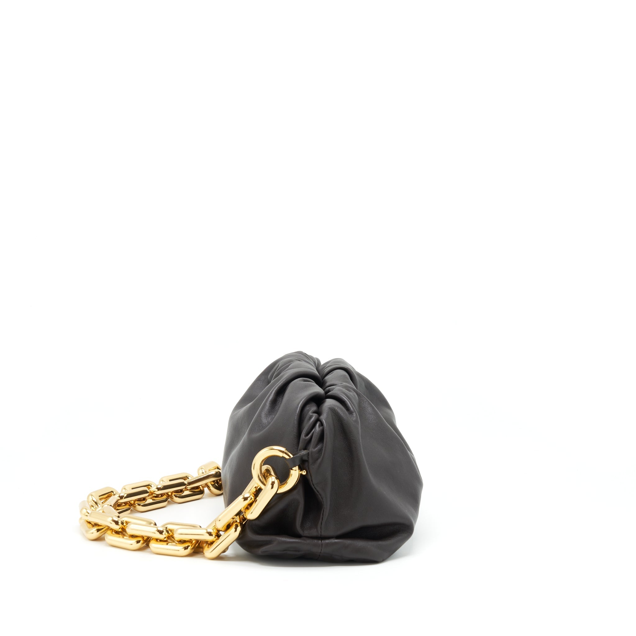 BOTTEGA VENETA CHAIN POUCH CALFSKIN FONDANT GHW