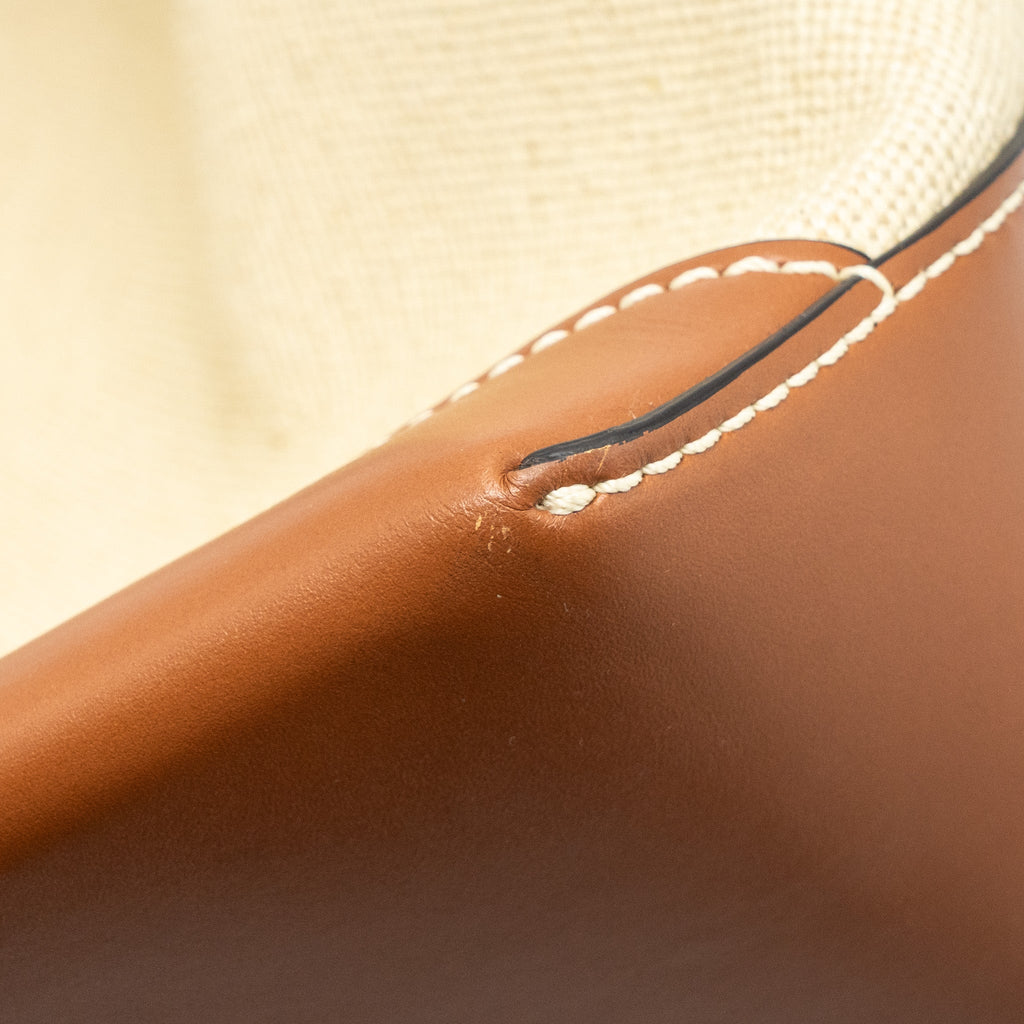 CELINE CABAS MARIN CANVAS / CALFSKIN NATURAL / TAN / MULTICOLOUR GHW