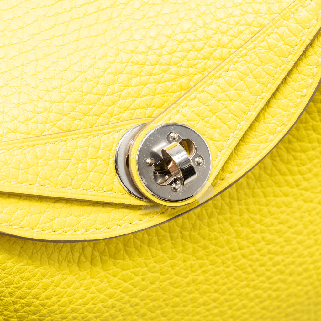 HERMES MINI LINDY CLEMENCE LIME SHW