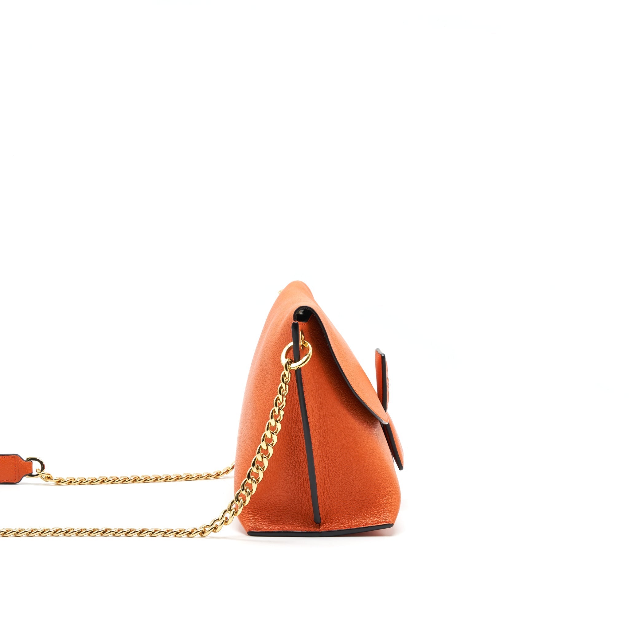 LOEWE CROSSBODY LEATHER BAG ORANGE