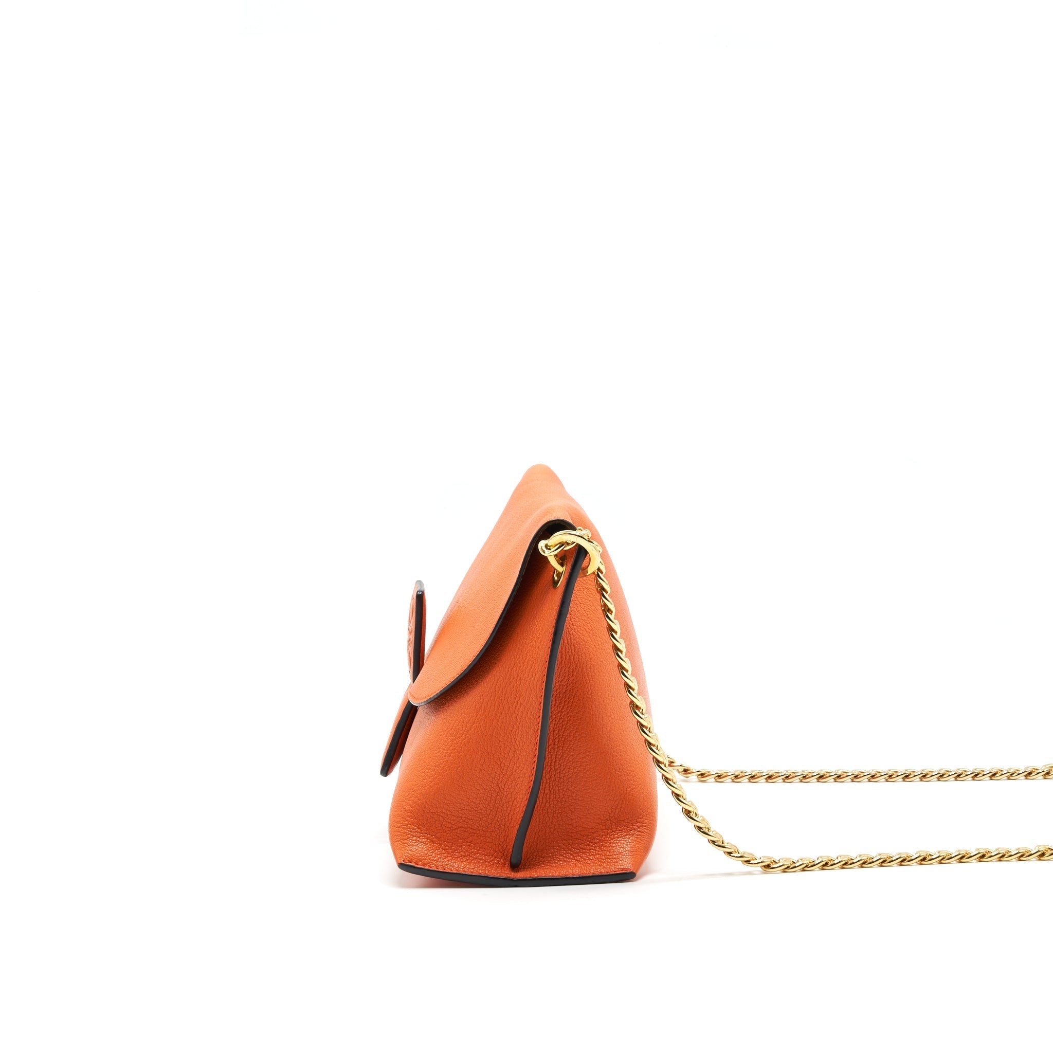 LOEWE CROSSBODY LEATHER BAG ORANGE