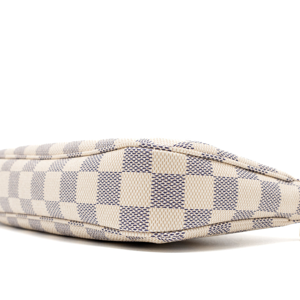 LOUIS VUITTON POCHETTE ACCESSORIES DAMIER AZUR CANVAS GHW (NEW VERSION)