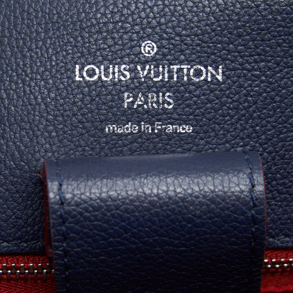 LOUIS VUITTON LOCKME BUCKET BAG NAVY/RED WITH AN EXTRA BAG CHARM SHW