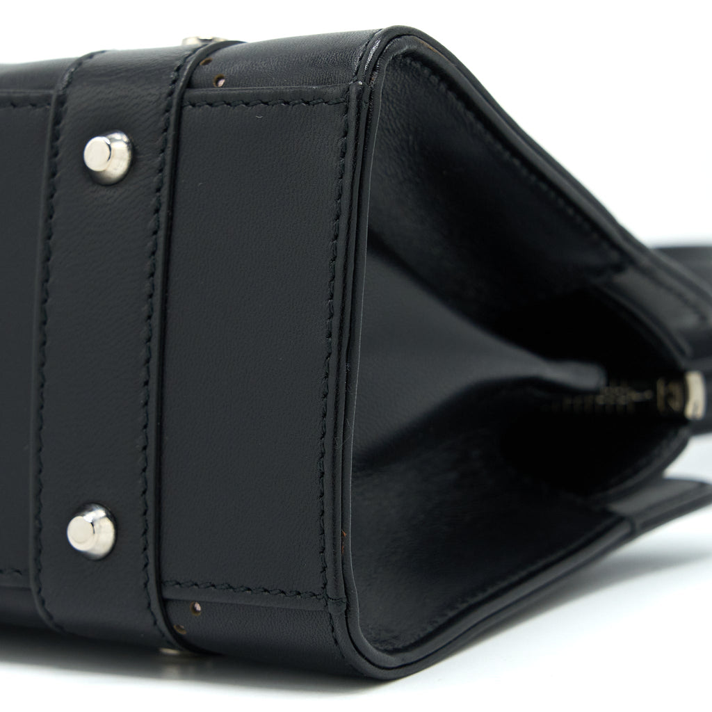 DIOR VINTAGE LADY DIOR LONG CUIR BAG CALFSKIN BLACK SHW