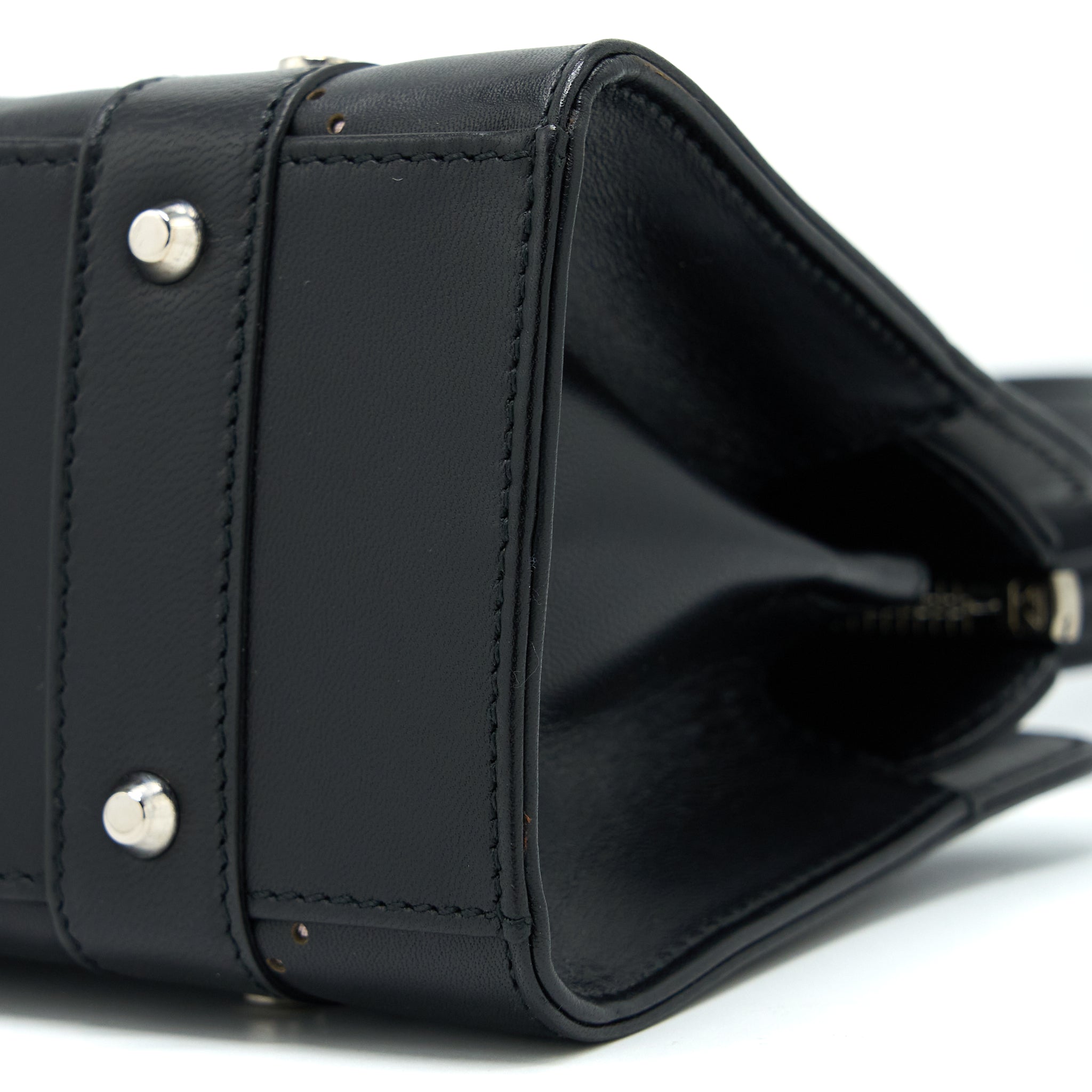 DIOR VINTAGE LADY DIOR LONG CUIR BAG CALFSKIN BLACK SHW
