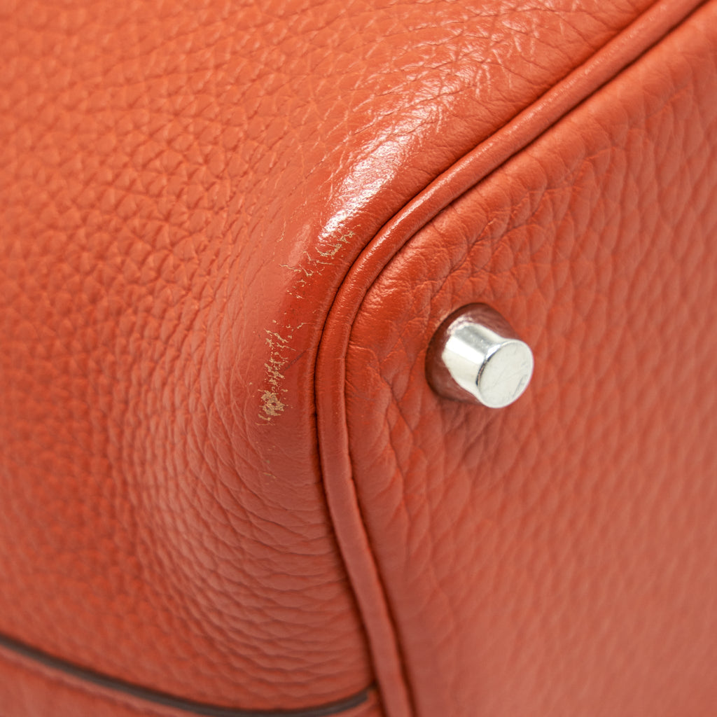 HERMES PICOTIN 18 LOCK BAG ORANGE SHW