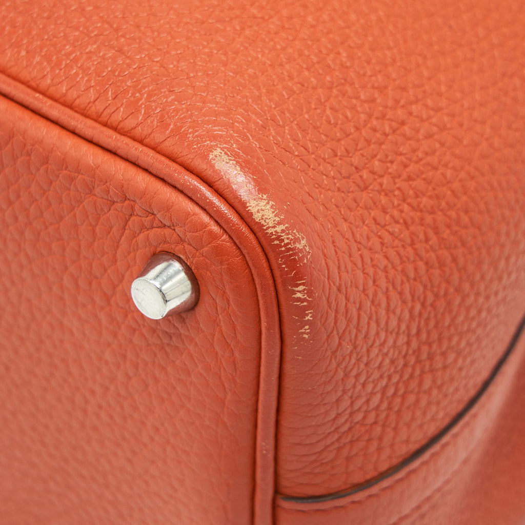 HERMES PICOTIN 18 LOCK BAG ORANGE SHW